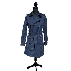 A Michael Kors Blue Trench Coat